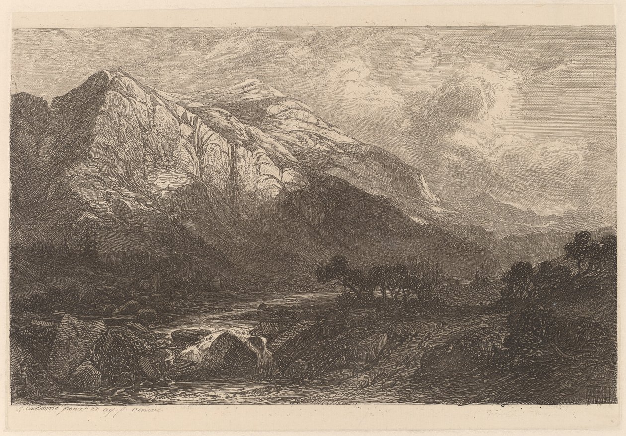Hegyi patak alkotó: Alexandre Calame