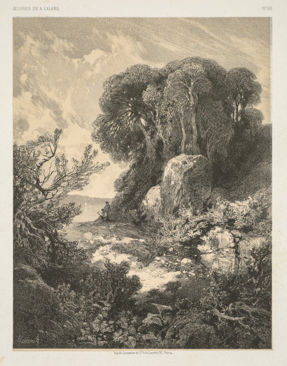 Oeuvres de A. Calame: 52. sz. alkotó: Alexandre Calame