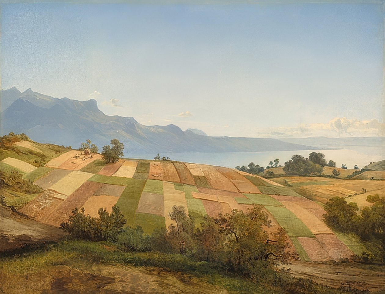 Svájci táj. 1830 körül alkotó: Alexandre Calame
