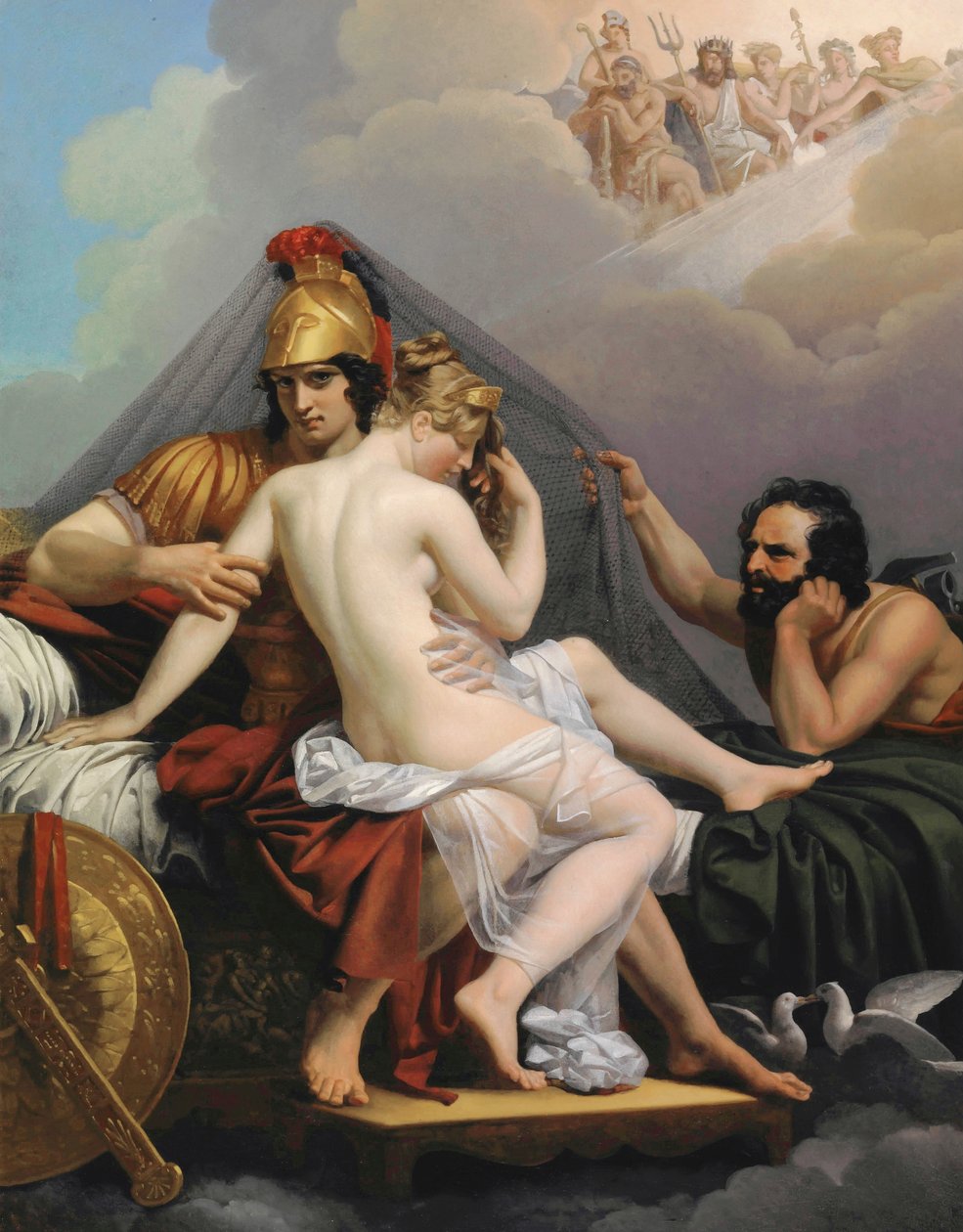 A Mars és a Vénusz meglepődött a Vulkánon alkotó: Alexandre Charles Guillemot