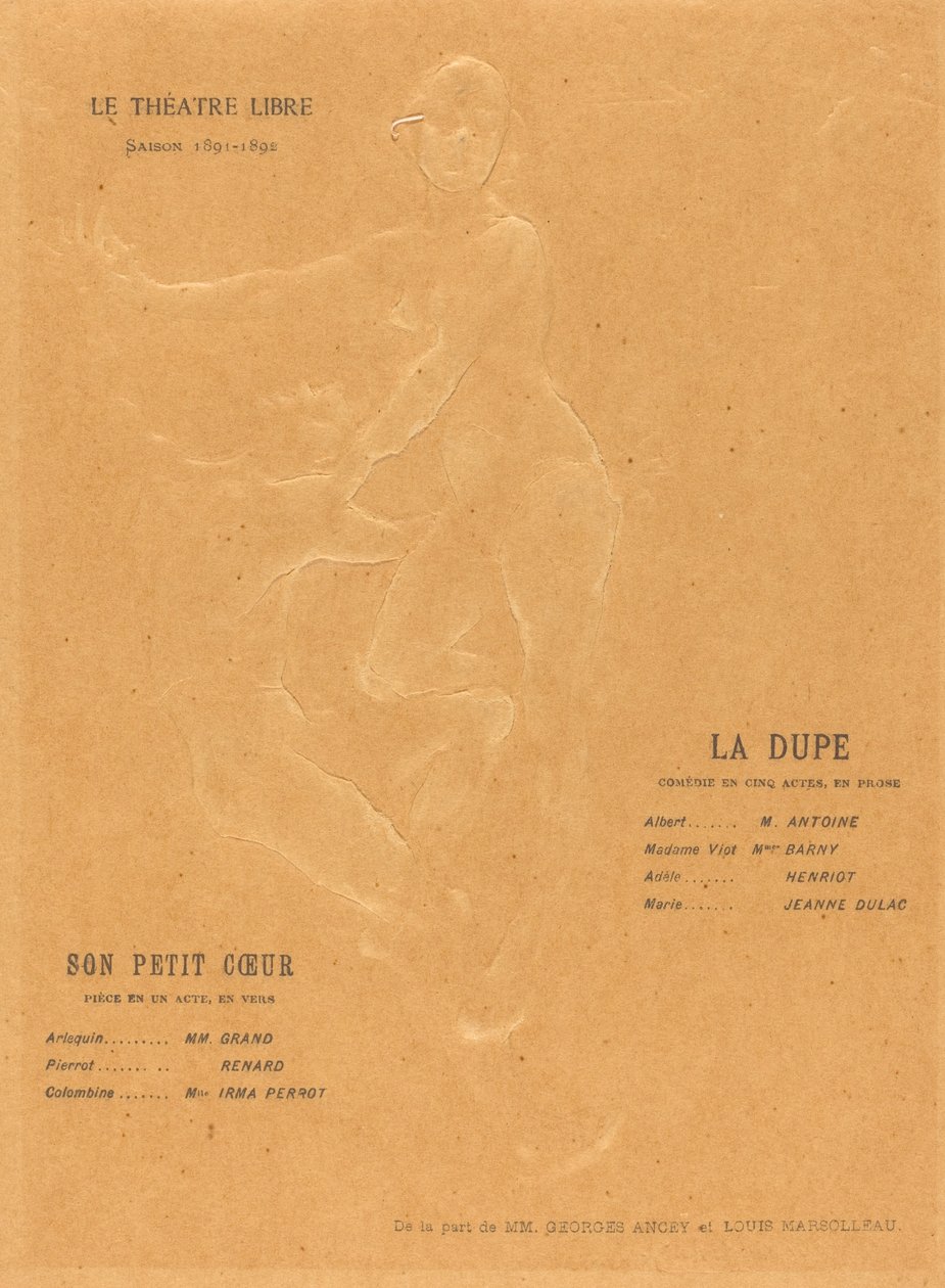The Dupe; a kis szívét alkotó: Alexandre Charpentier