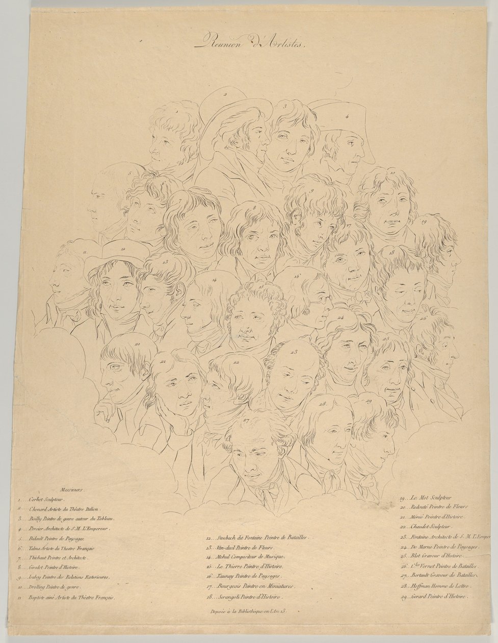 Művészek összejövetele, 1804. alkotó: Alexandre Clément