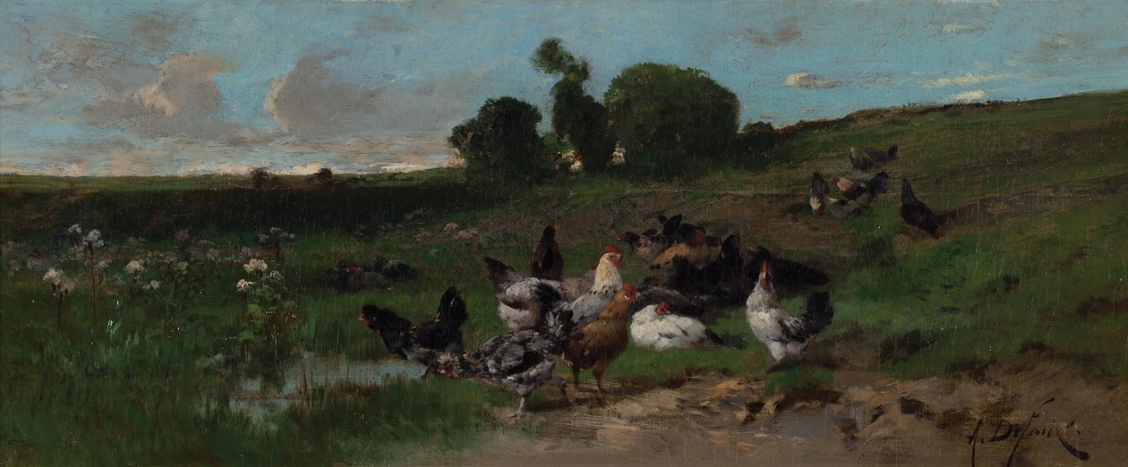 Animated landscape of chickens alkotó: Alexandre Defaux