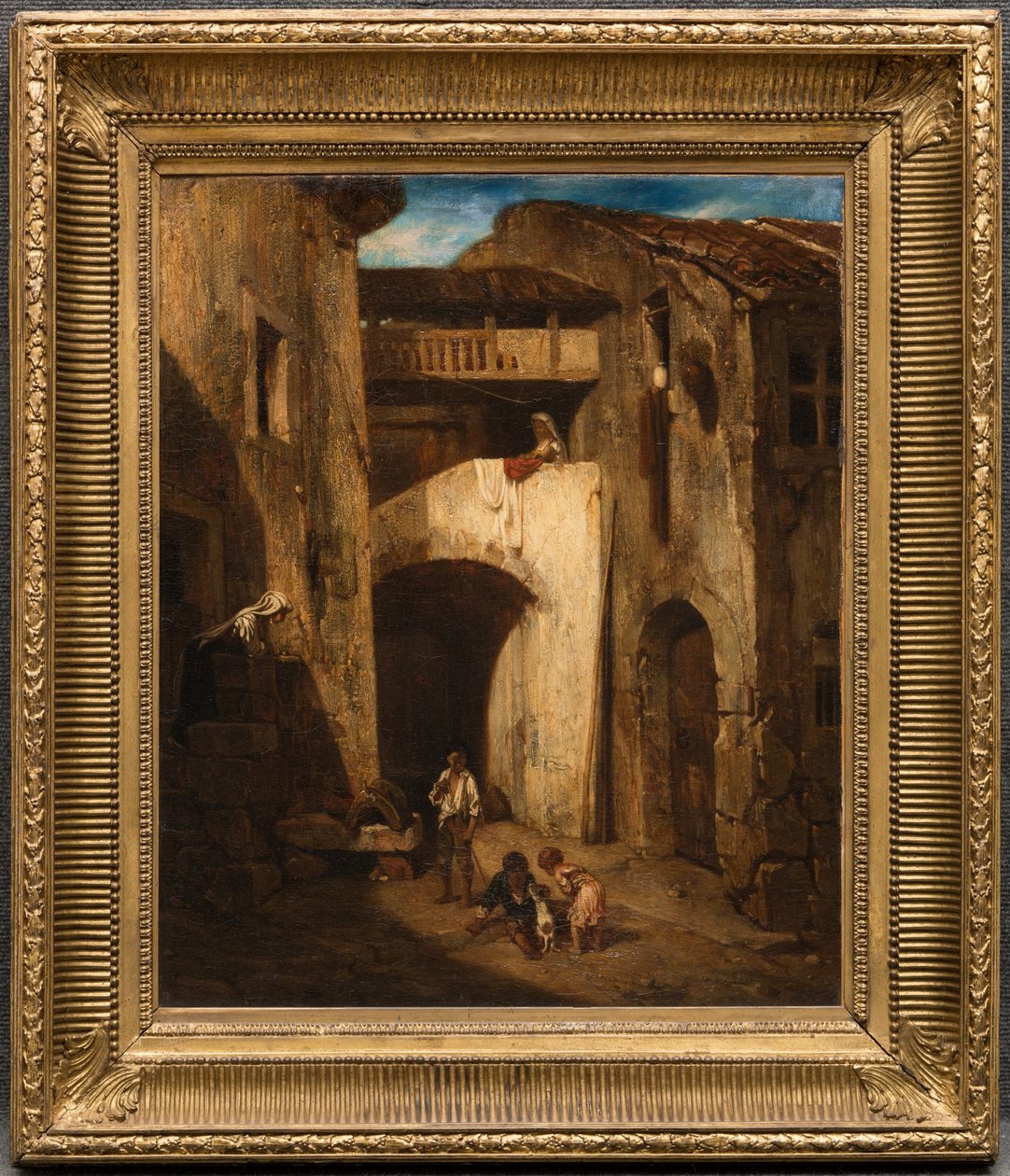 Olasz udvar alkotó: Alexandre Gabriel Decamps