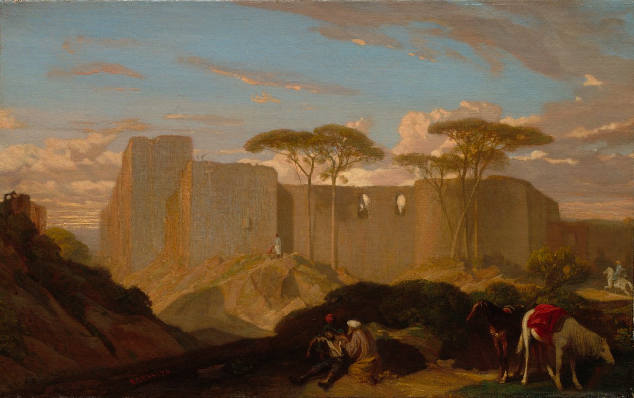 Az irgalmas szamaritánus c. 1842. alkotó: Alexandre Gabriel Decamps