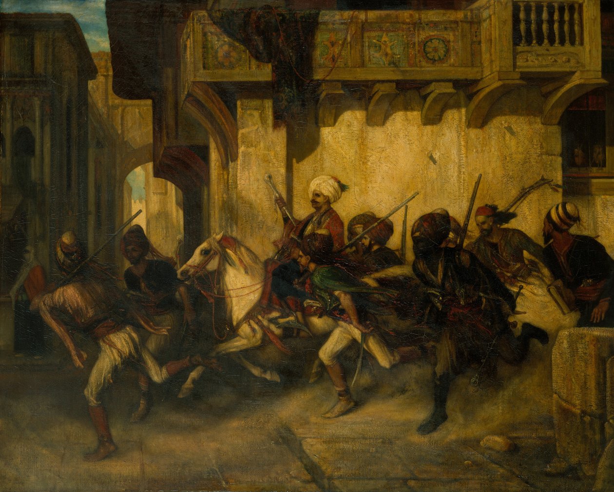 A török járőr. alkotó: Alexandre Gabriel Decamps