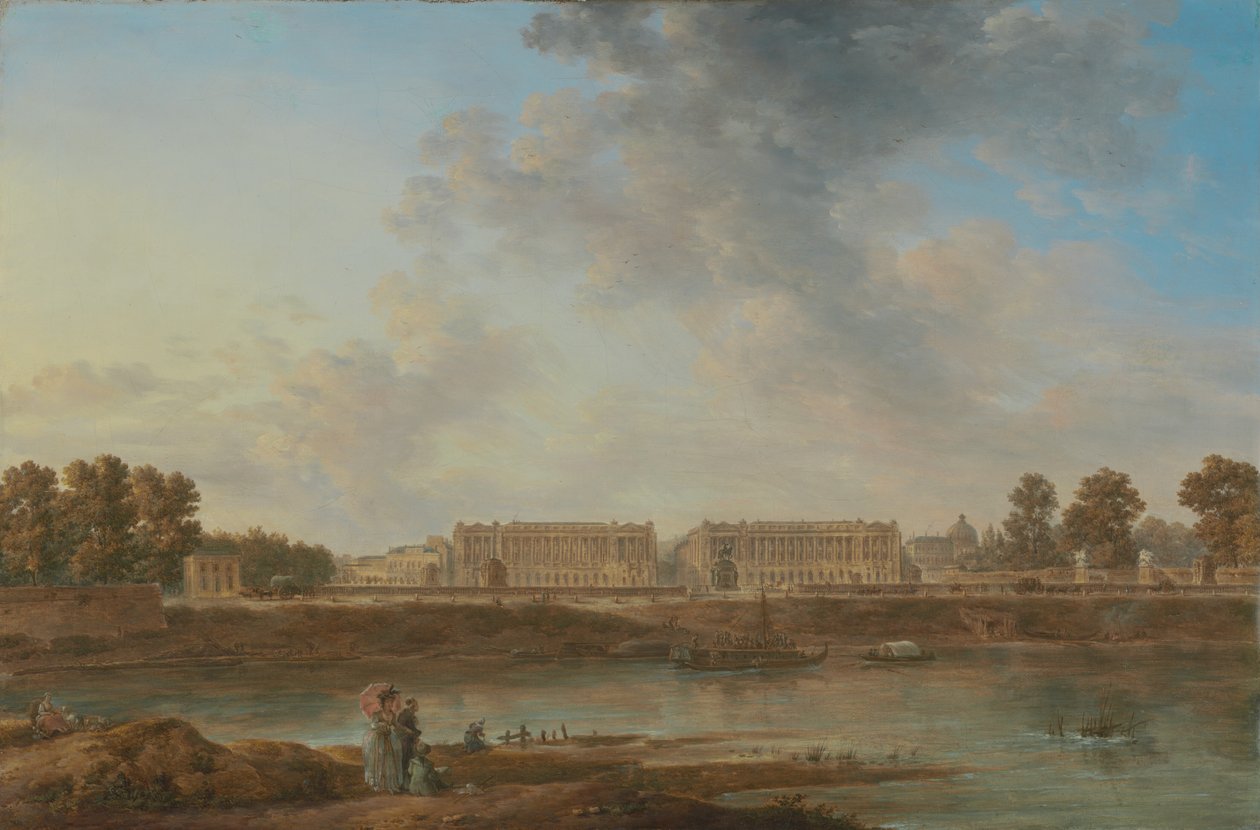 A Place Louis XV kilátása alkotó: Alexandre Jean Noel