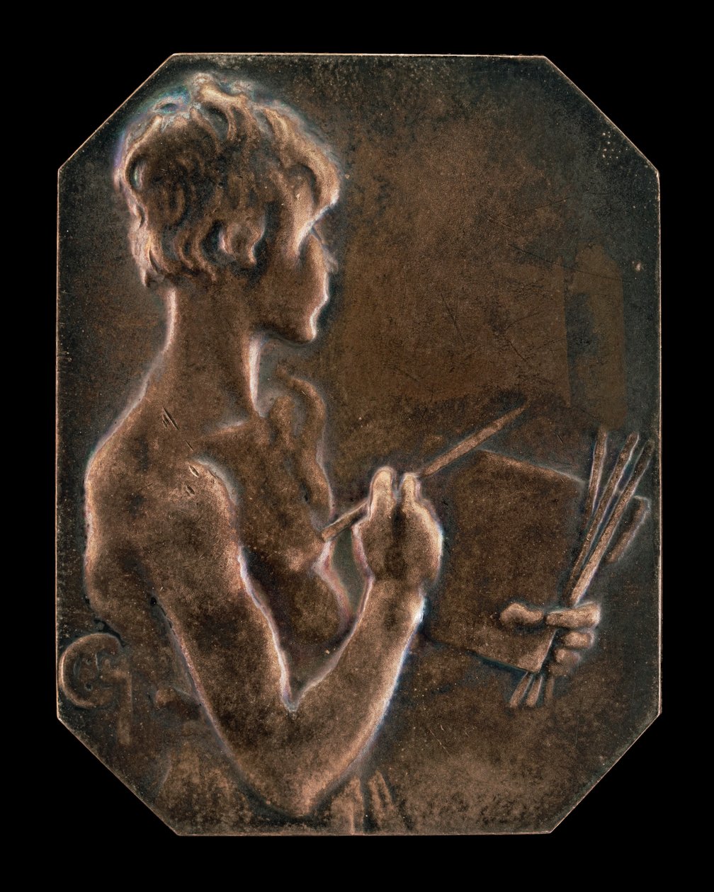 Festmény A festmény [előlap], 1897. alkotó: Alexandre Louis Marie Charpentier