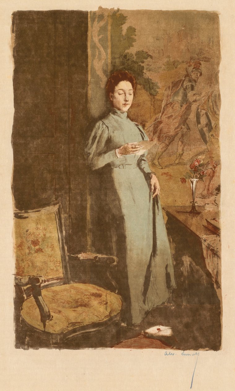 A levél A levél, 1894. alkotó: Alexandre Lunois
