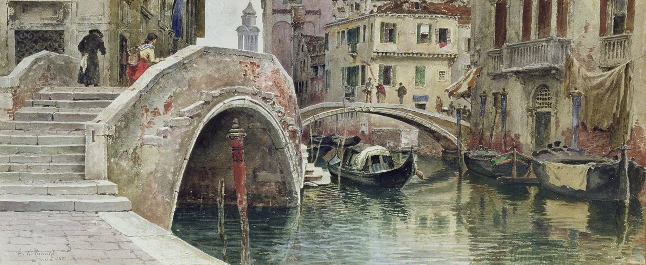 Velence, 1887 (wc papíron) alkotó: Alexandre Nicolaievitch Roussoff