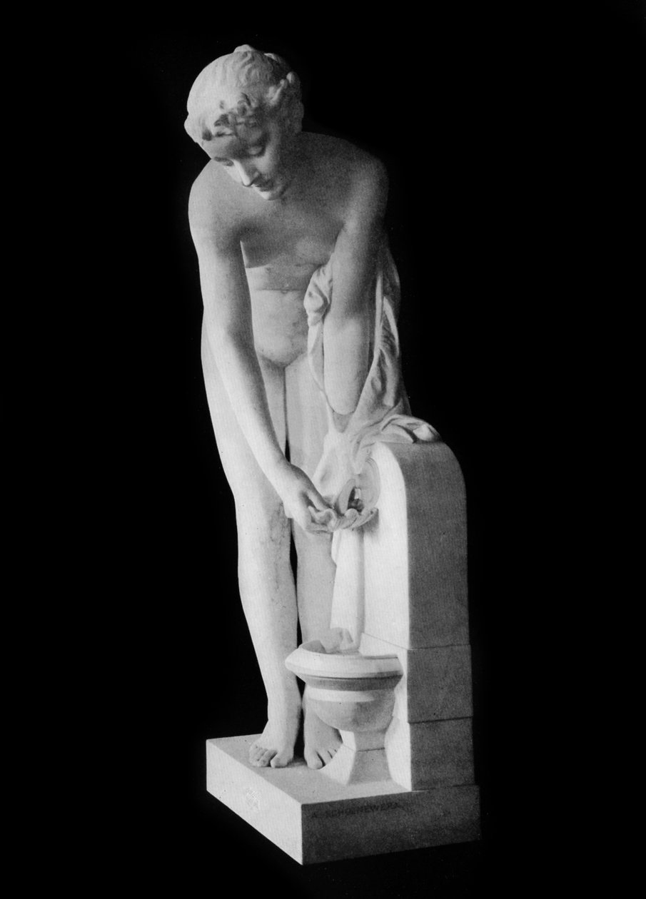 Lány a szökőkútnál, 19. század, 1912. alkotó: Alexandre Schoenewerk
