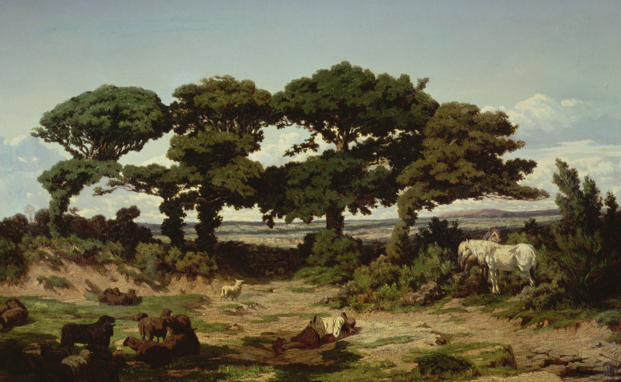 Kertregonnec tölgyei, 1869-70 körül alkotó: Alexandre Sege