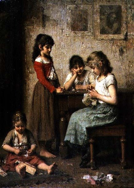 A fiatal varrónő alkotó: Alexei Alexevich Harlamoff