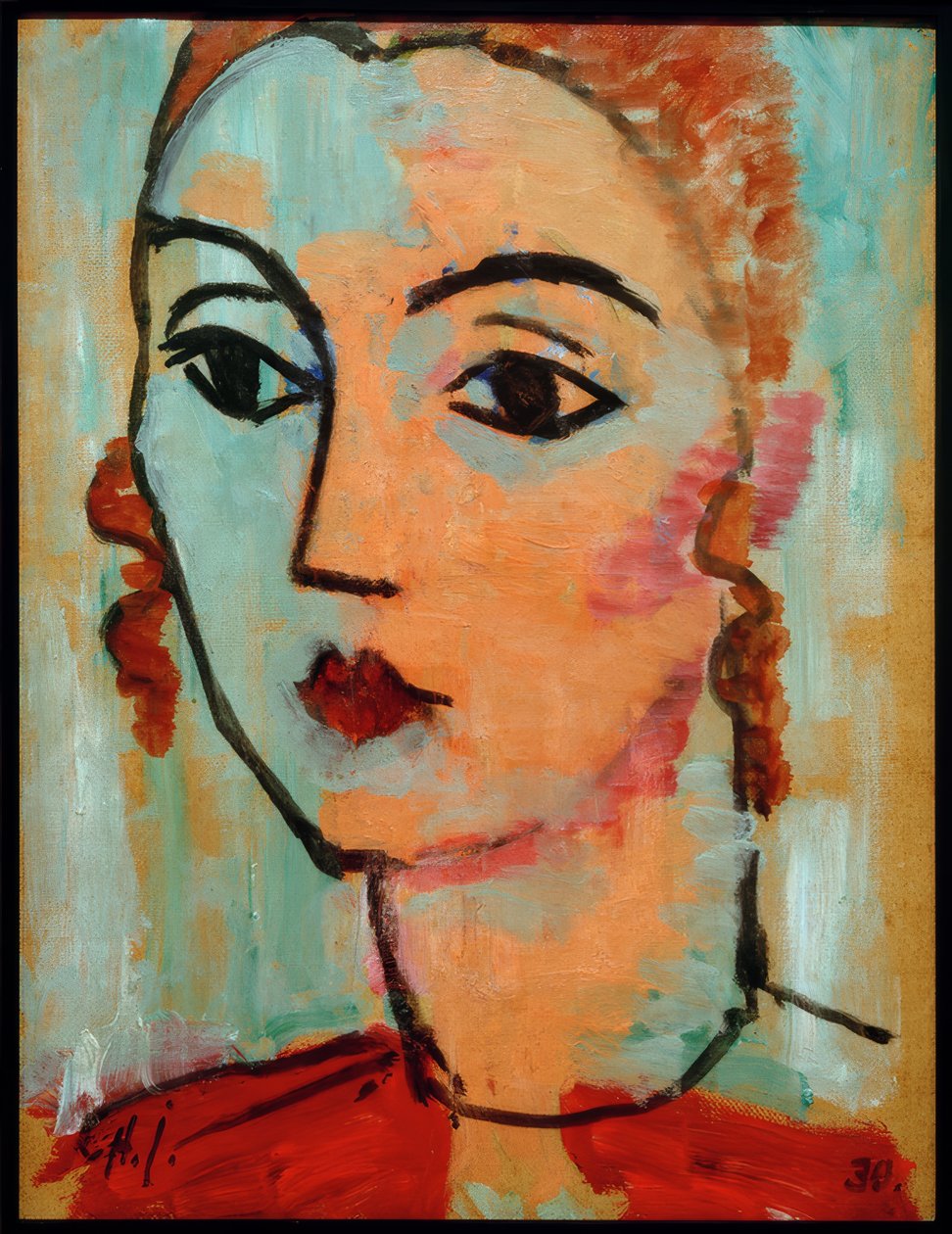 Lisa Kümmel portréja alkotó: Alexej von Jawlensky