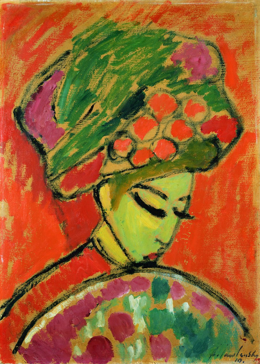 A turbán, 1910 alkotó: Alexej von Jawlensky