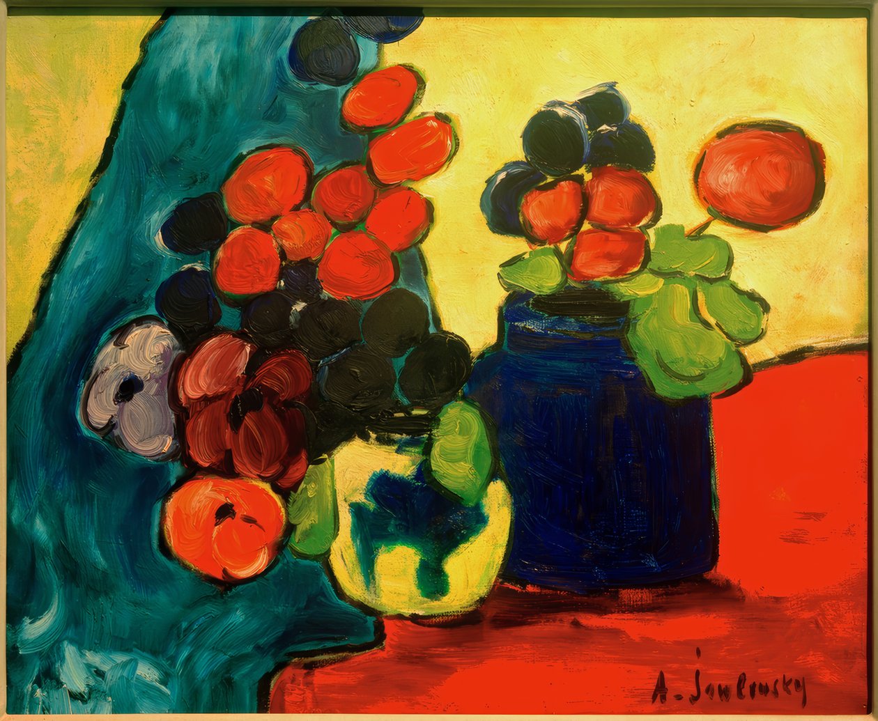 Vörös ruhán alkotó: Alexej von Jawlensky
