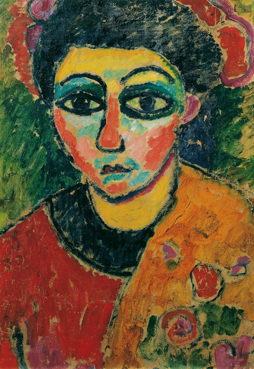 egy hölgy portréja alkotó: Alexej von Jawlensky