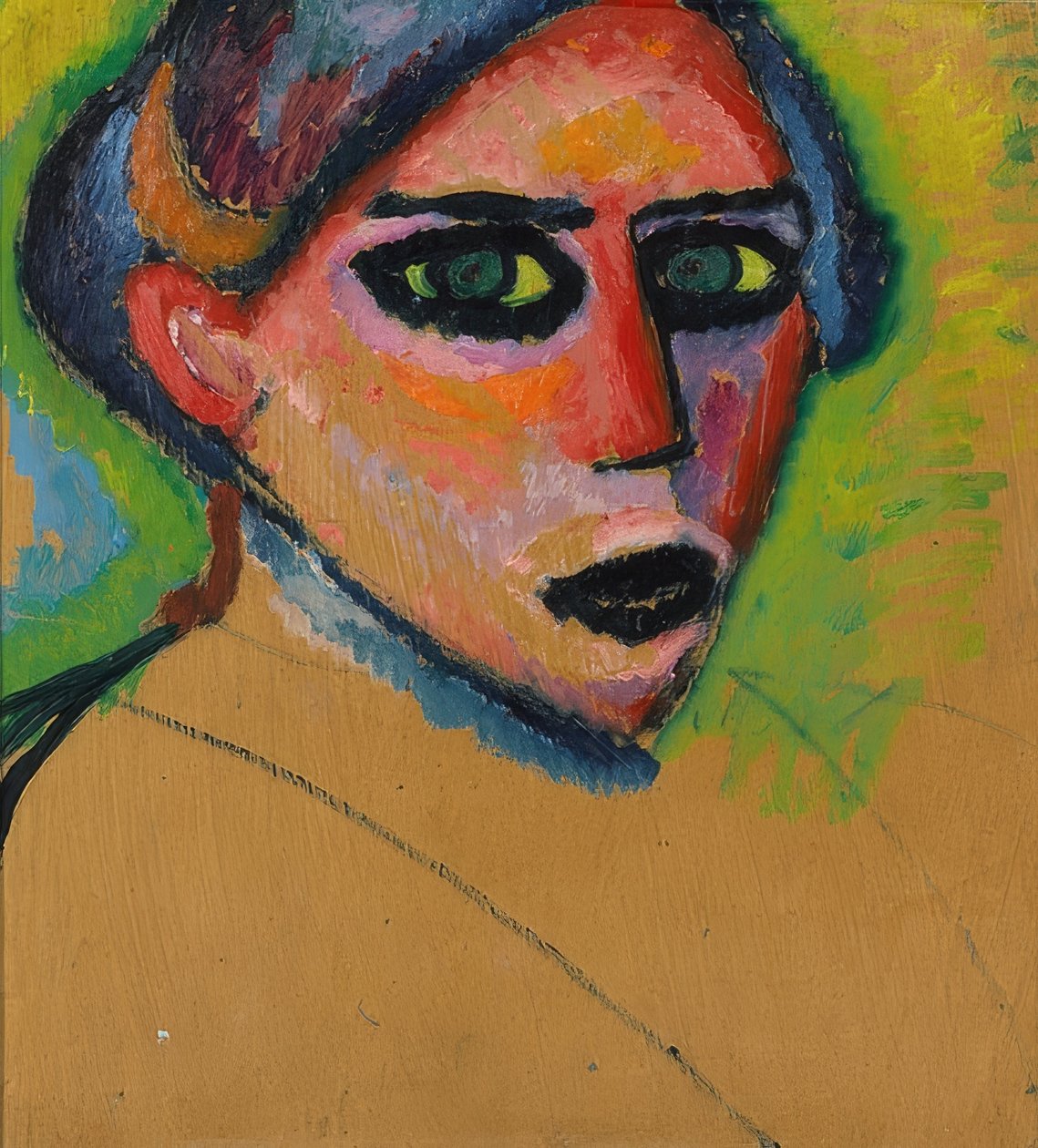 Női arc. 1911 alkotó: Alexej von Jawlensky
