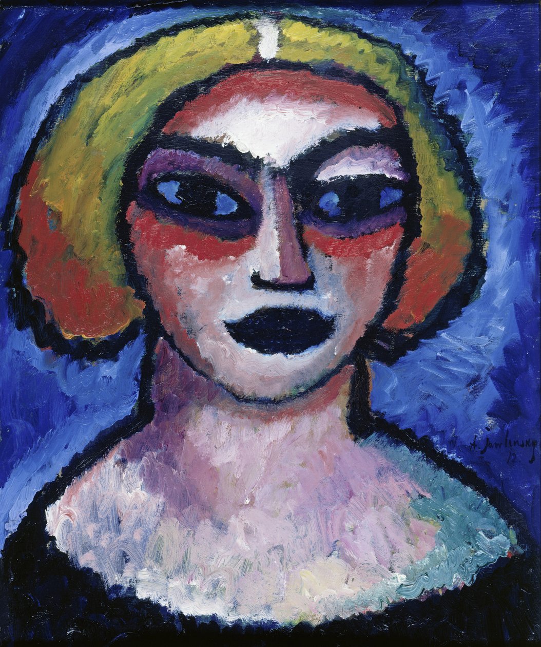 Egy nő feje, 1912 alkotó: Alexej von Jawlensky