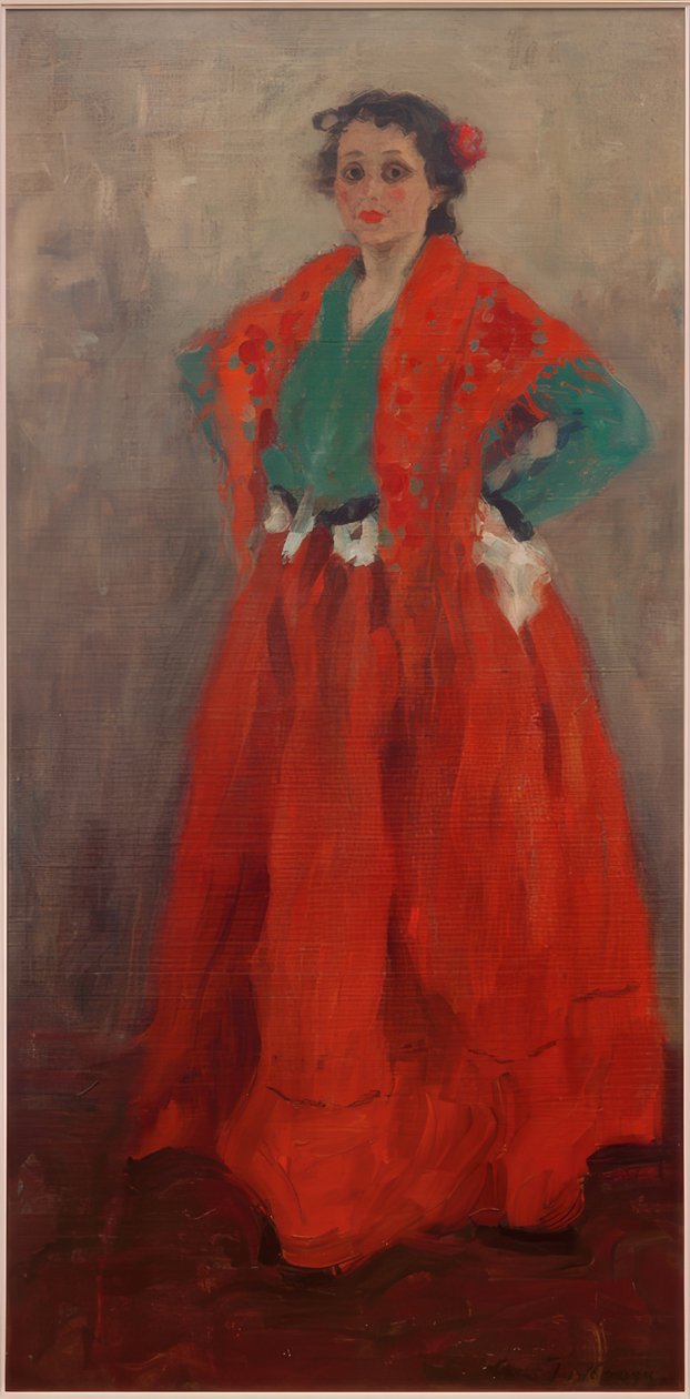 Helene spanyol jelmezben alkotó: Alexej von Jawlensky