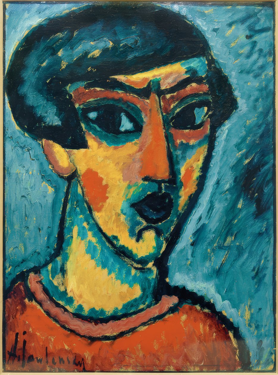 Fej kék színben alkotó: Alexej von Jawlensky
