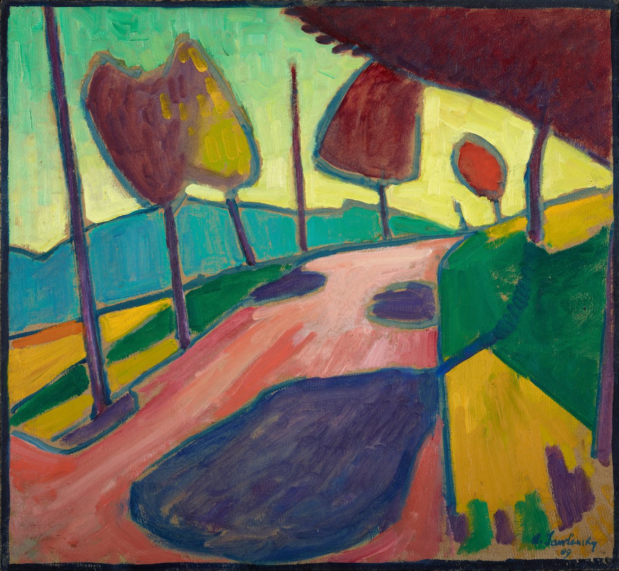 Murnaui táj alkotó: Alexej von Jawlensky
