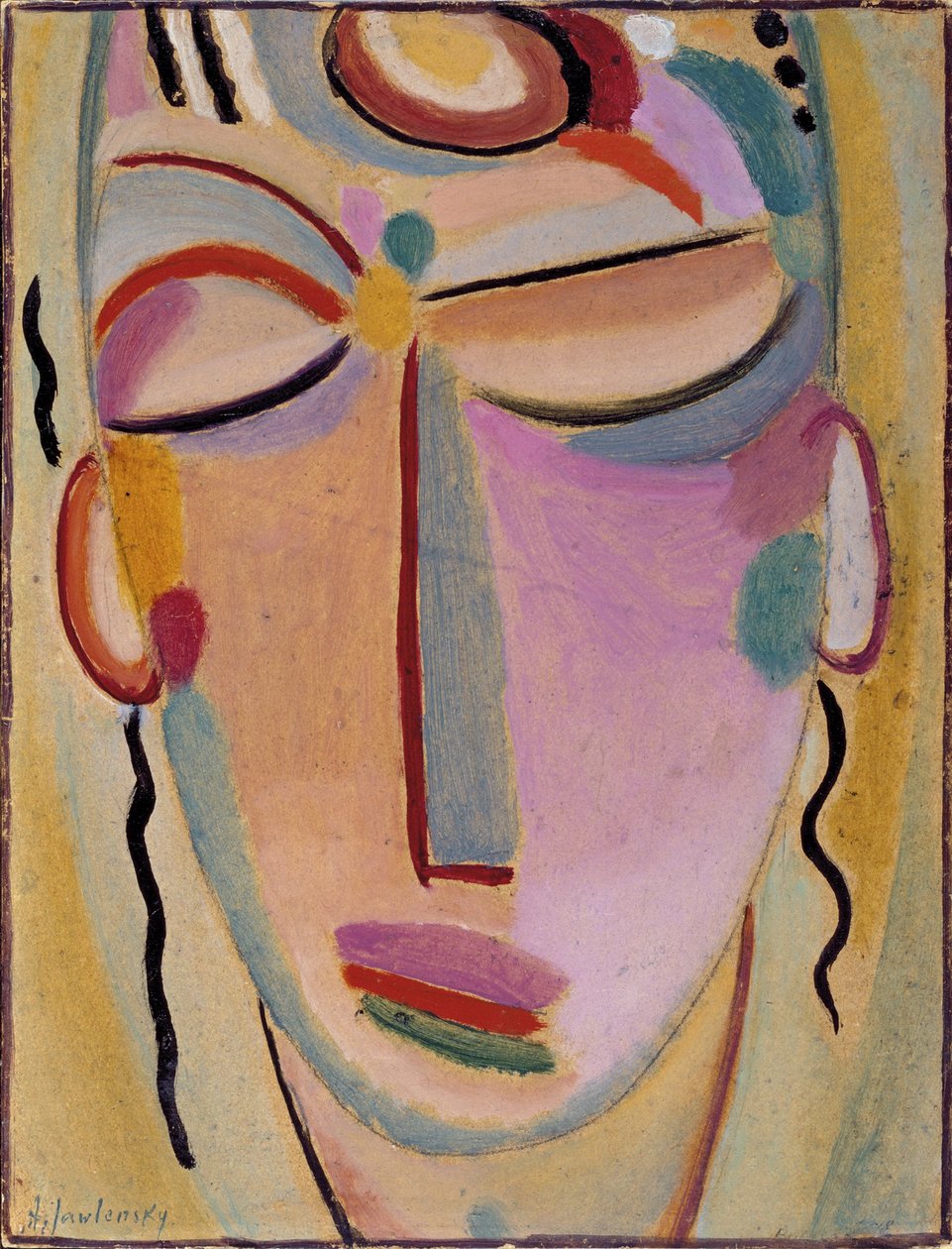 Misztikus fej: Meditáció alkotó: Alexej von Jawlensky