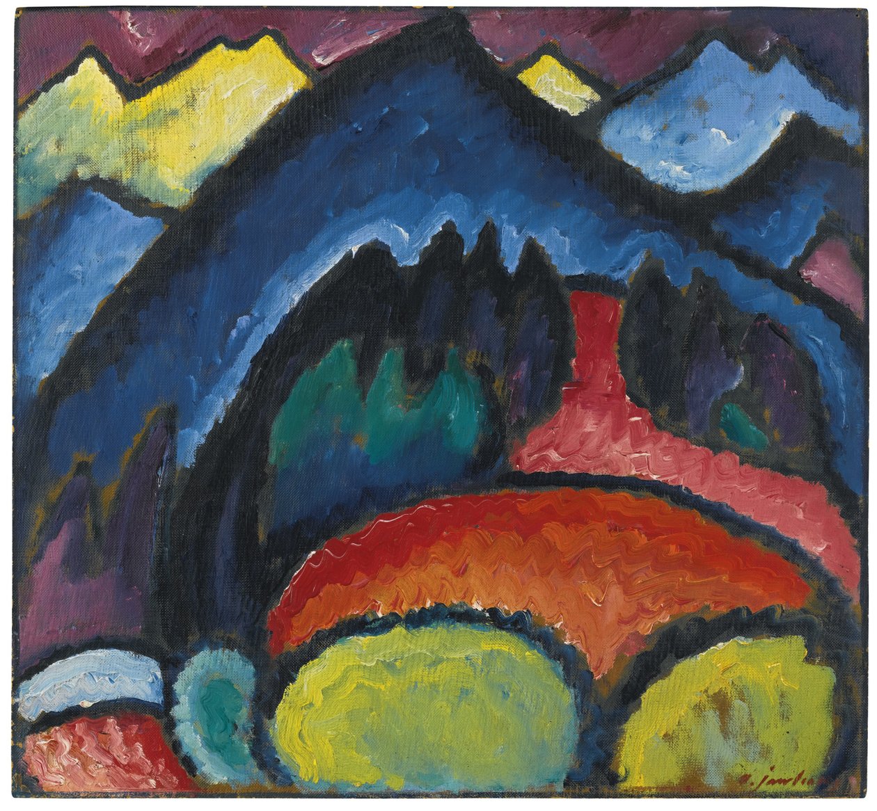 Oberstdorf-hegység, 1912 alkotó: Alexej von Jawlensky