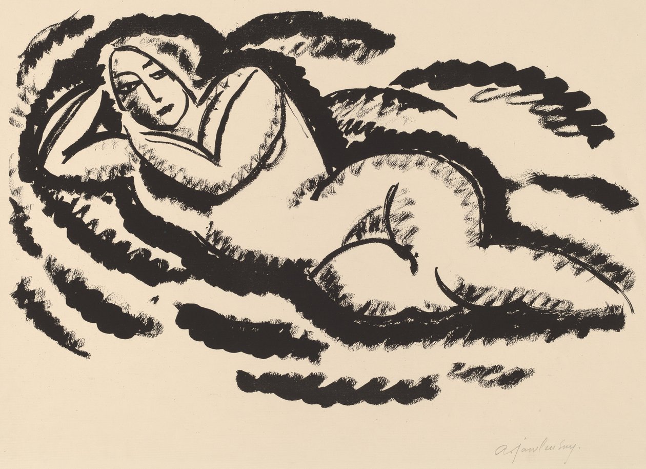 Fekvő akt alkotó: Alexej von Jawlensky