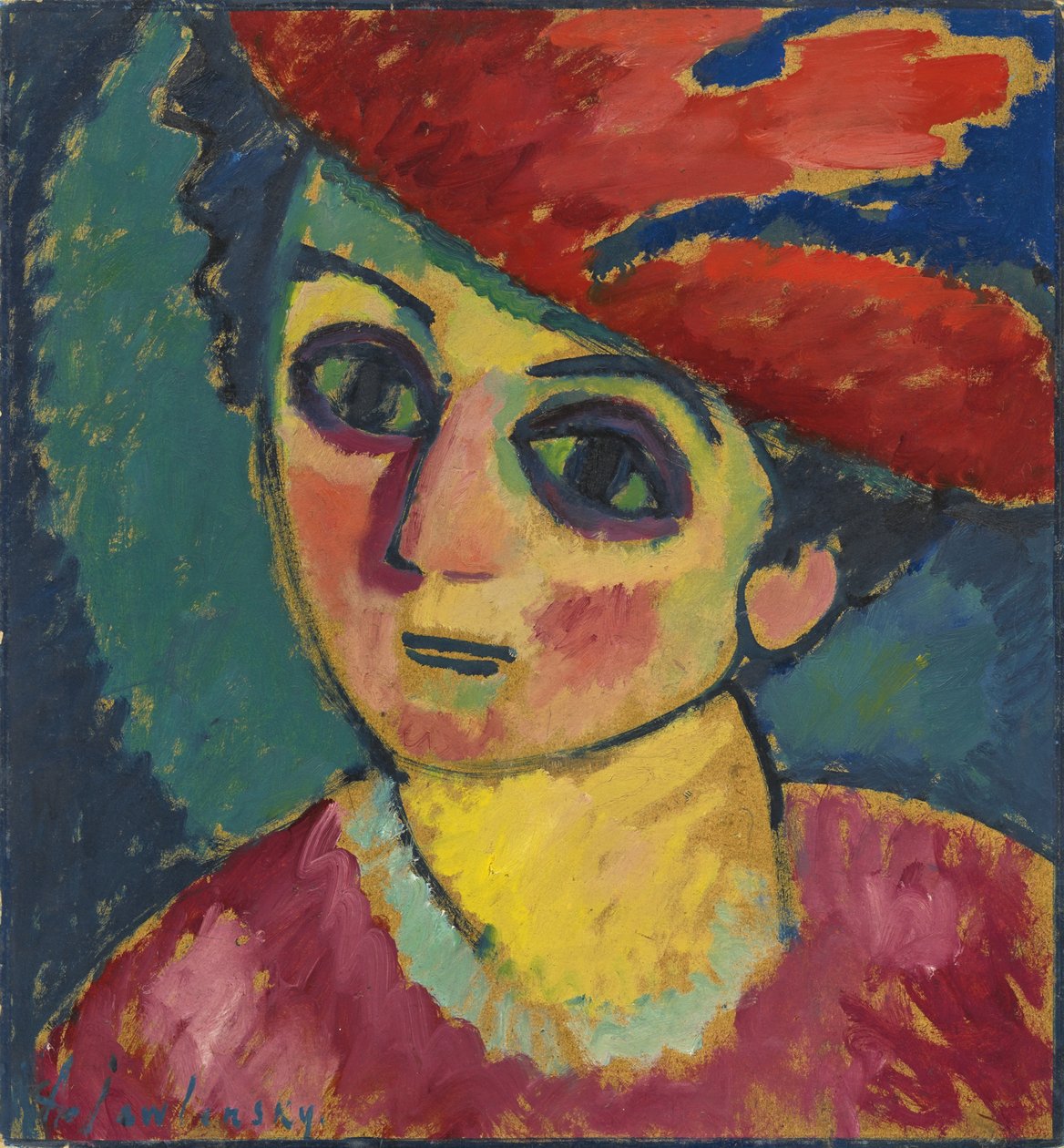 piros kalap alkotó: Alexej von Jawlensky