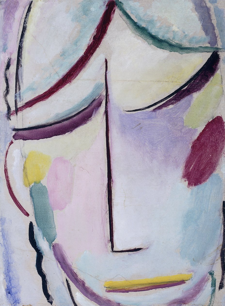 A Megváltó arca; Heilandsgesicht, 1921 körül alkotó: Alexej von Jawlensky
