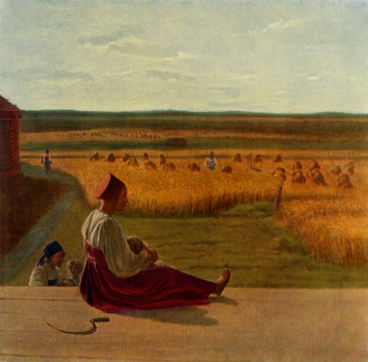 Aratás. Nyár, 1820-as évek közepe, 1965. alkotó: Alexey Venetsianov