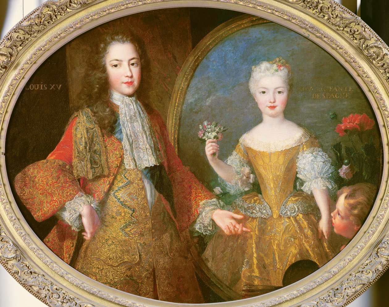 XV. Lajos (1710-74) és Spanyolország gyermeke, Maria Ana Victoria (1718-81) 1724 körül alkotó: Alexis Simon Belle