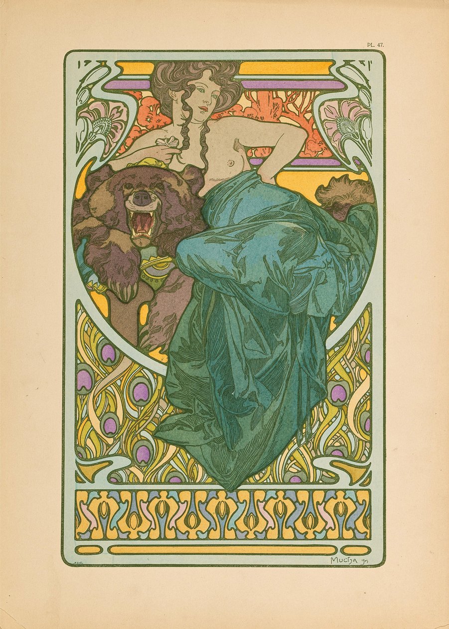 Dísziratok, 1902. alkotó: Alfons Marie Mucha