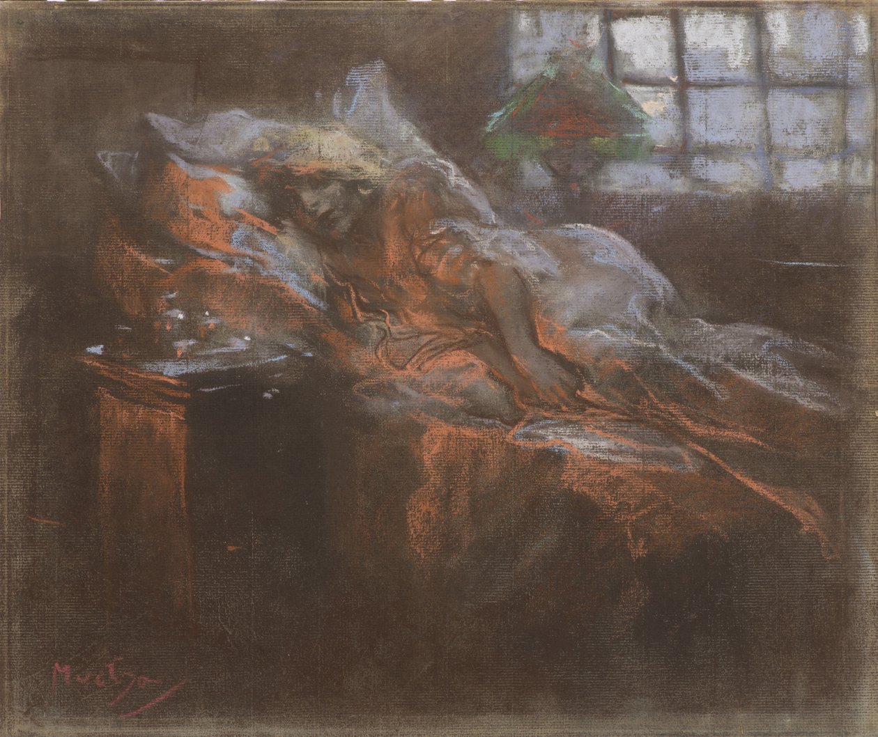 Álmodozás. alkotó: Alfons Marie Mucha