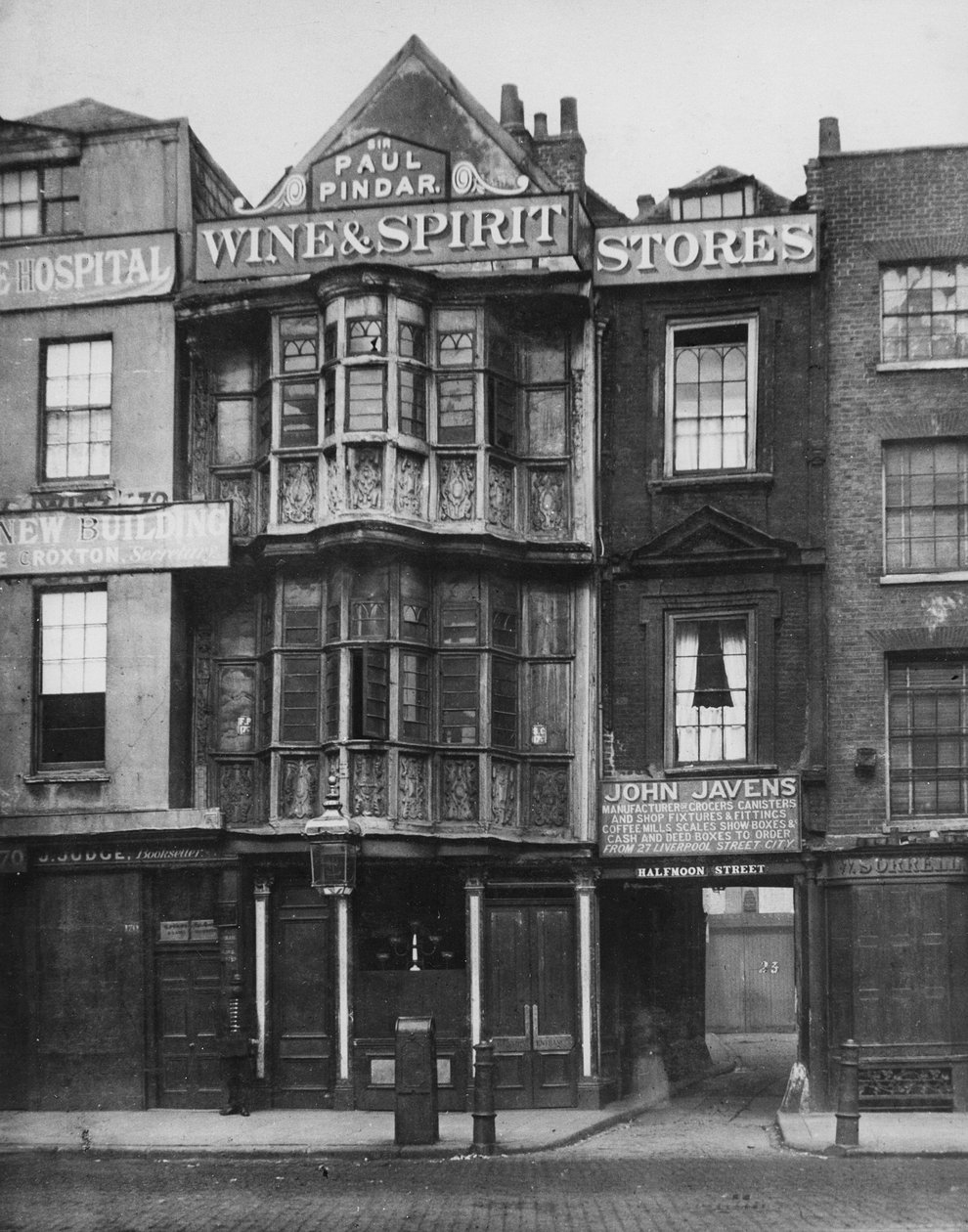 A Sir Paul Pindar, Bishopsgate Street, 1878 körül alkotó: Alfred and John Bool