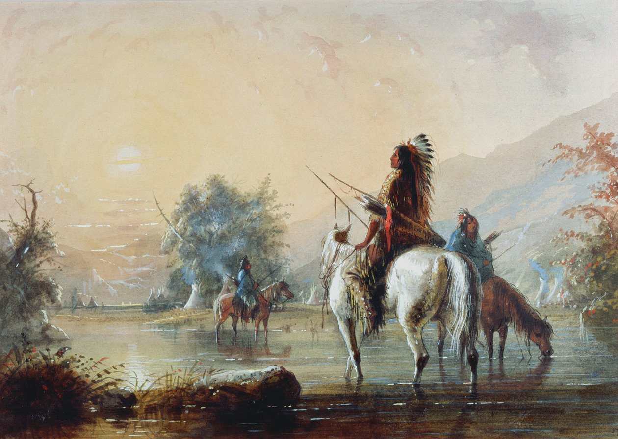 Varjú tábor, 1837 alkotó: Alfred Jacob Miller