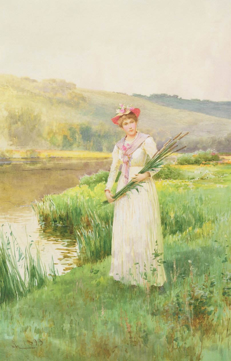 A folyó mellett, 1895 alkotó: Alfred, Jr. Glendening