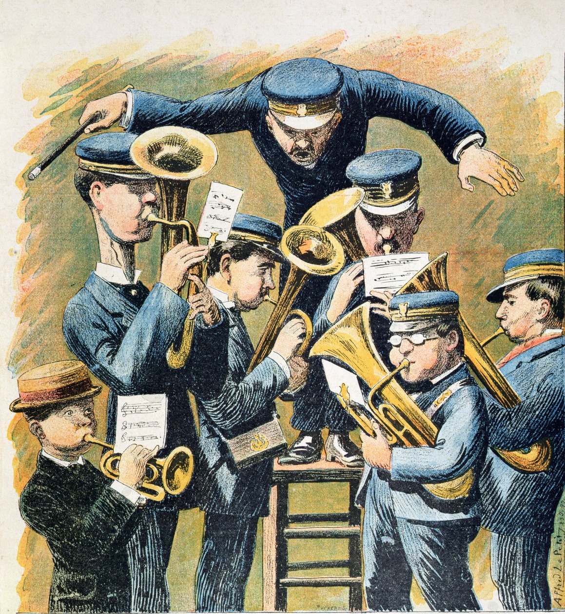 A fanfár, 1898 alkotó: Alfred Le Petit