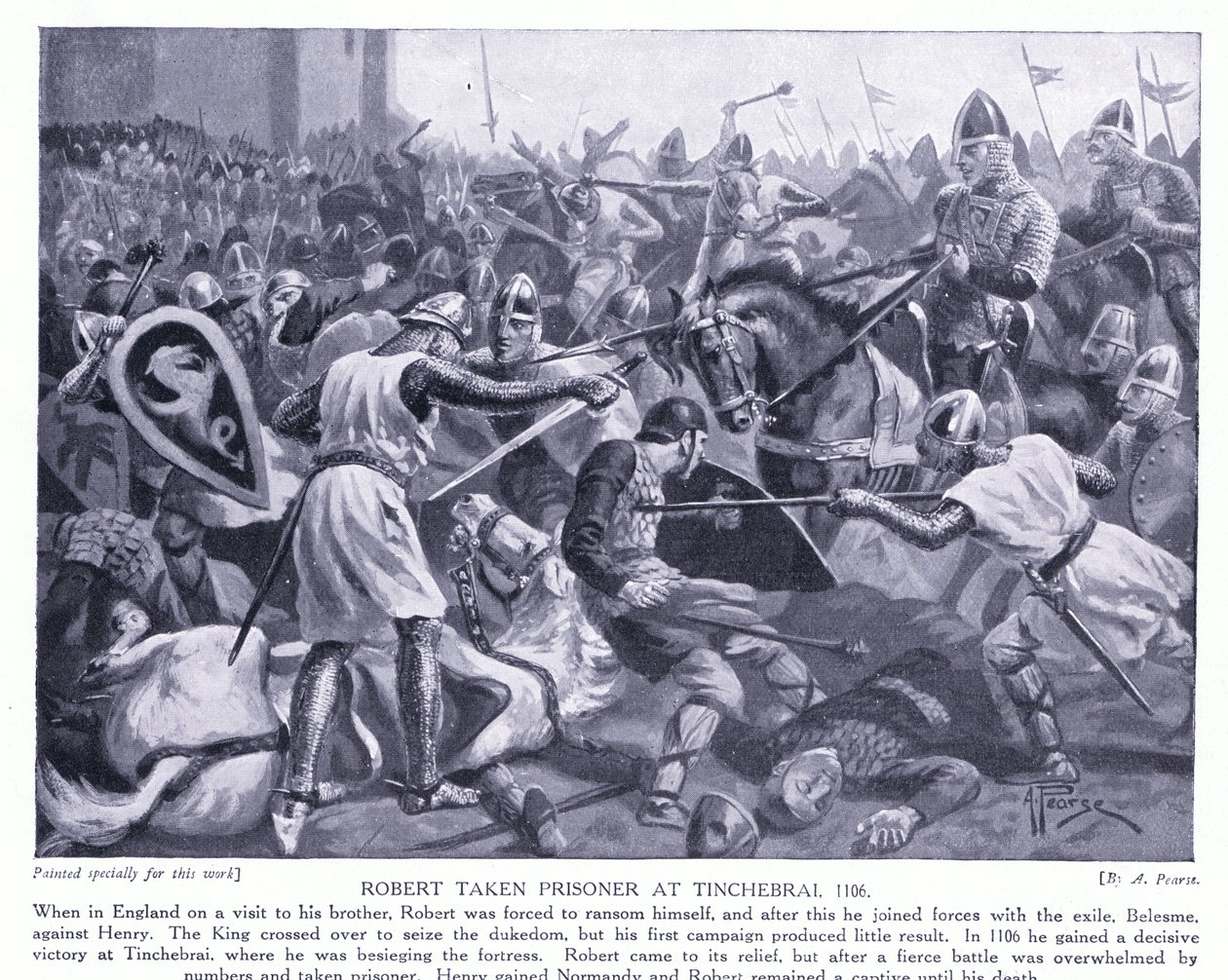 Robert a Tinchebrai AD1106-ban készült, 1920-as években alkotó: Alfred Pearse