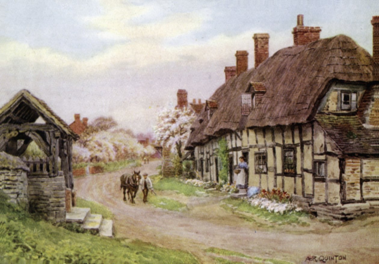 The Church Gate, Welford-on-Avon, Gloucester alkotó: Alfred Robert Quinton