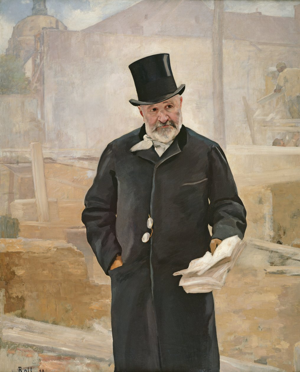 Jean Charles Adolphe Alphand (1817-91) portréja, 1888 alkotó: Alfred Roll