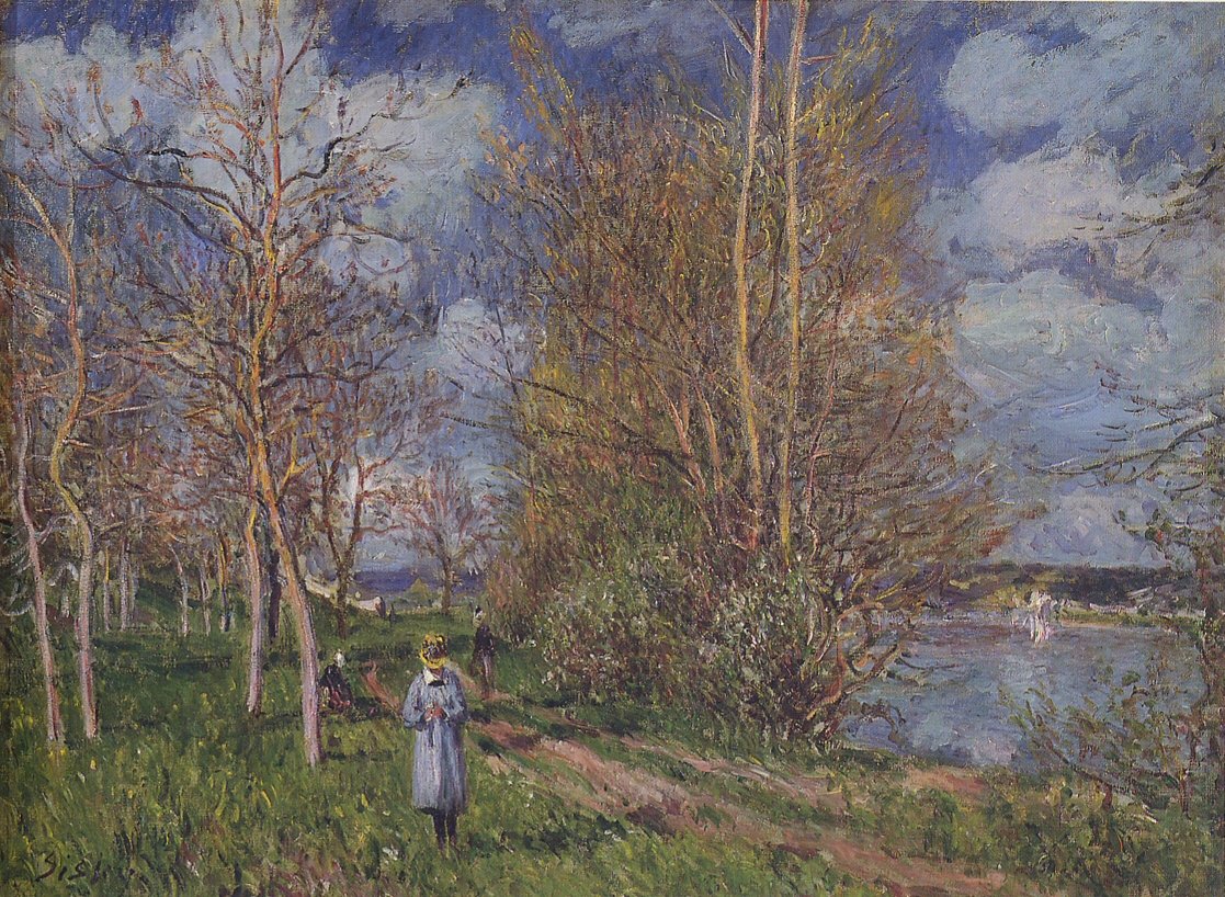A kis rétek tavasszal alkotó: Alfred Sisley