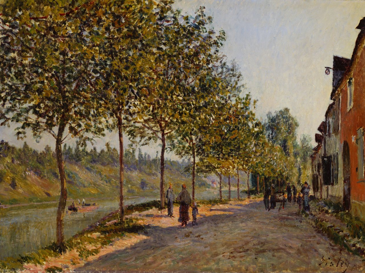Június reggel Saint-Mammès-ben alkotó: Alfred Sisley