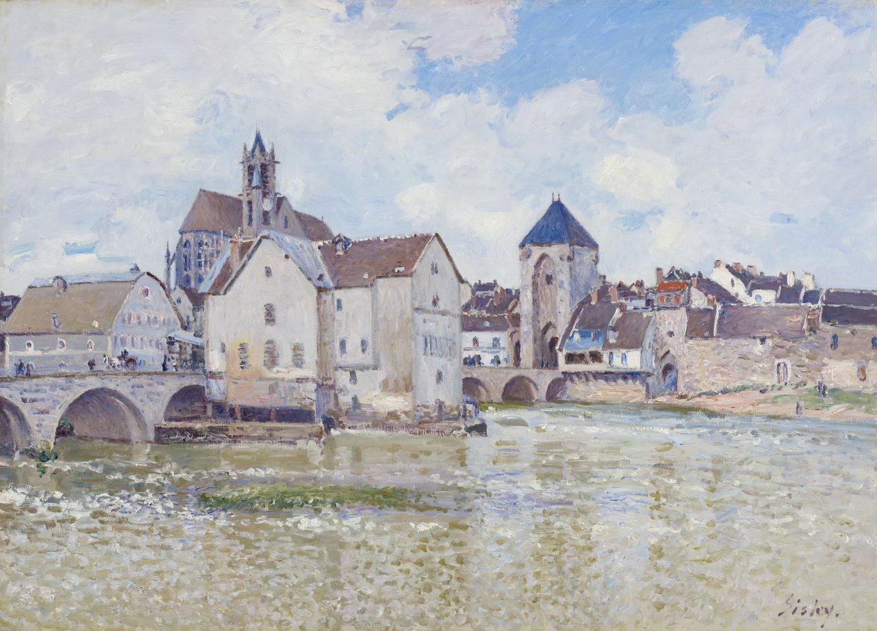 A Moret-híd, 1888 alkotó: Alfred Sisley