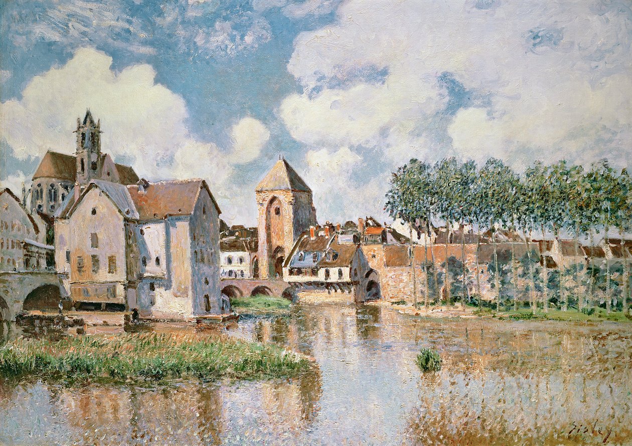 Moret-sur-Loing, a Porte de Bourgogne, 1891 alkotó: Alfred Sisley