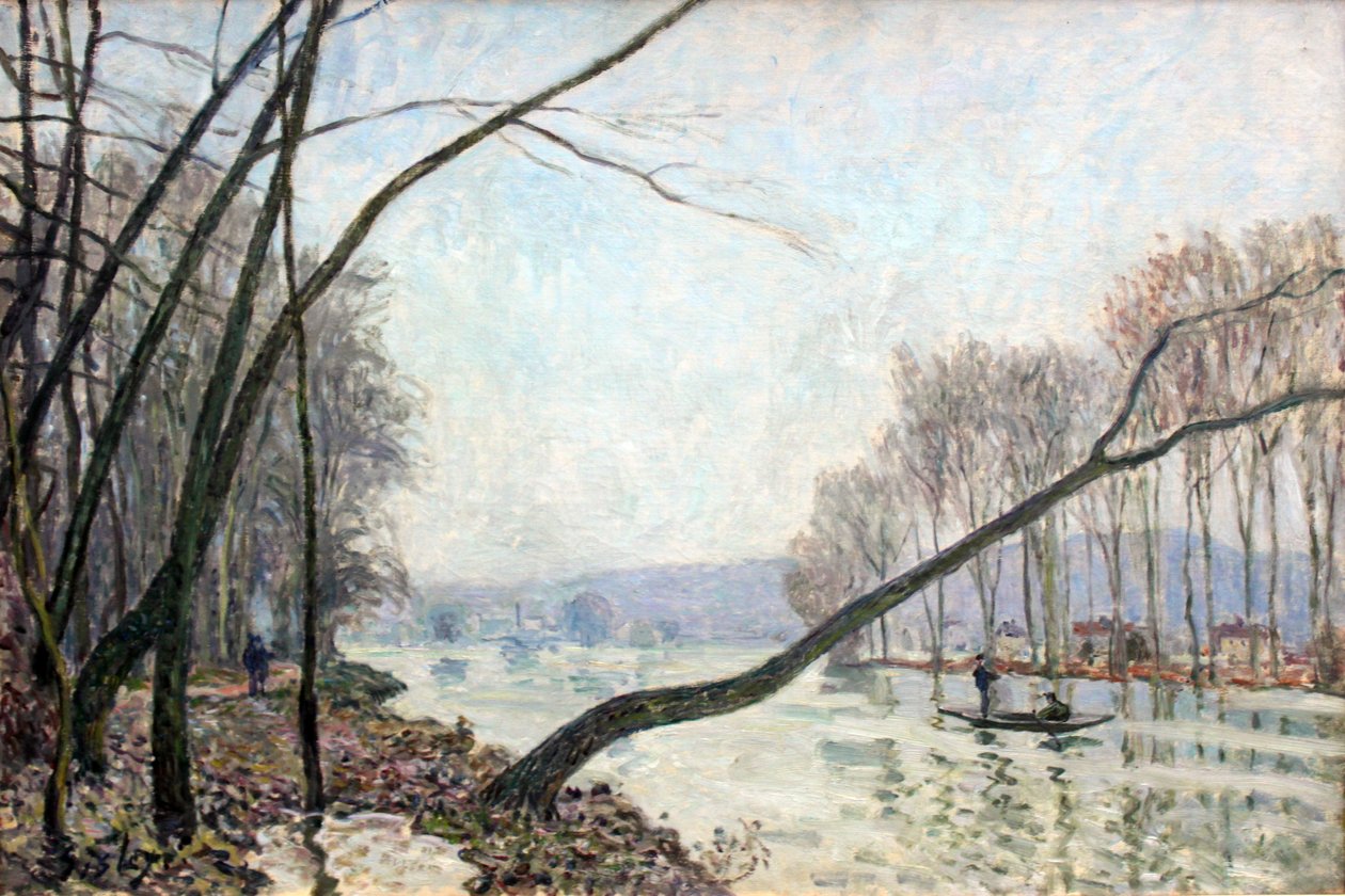 A Szajna partja ősszel alkotó: Alfred Sisley