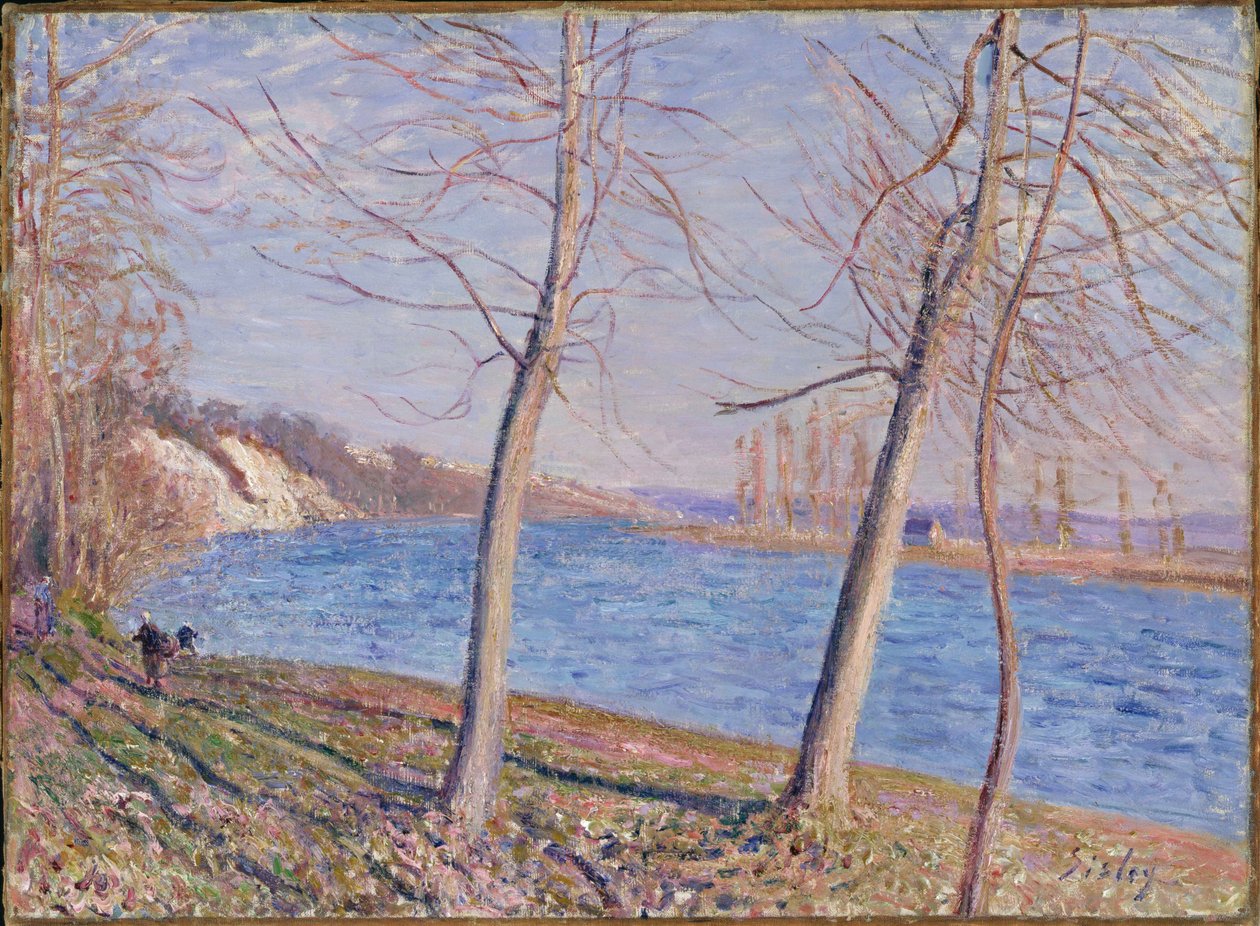 A folyó partja Veneux-ban, 1881 alkotó: Alfred Sisley