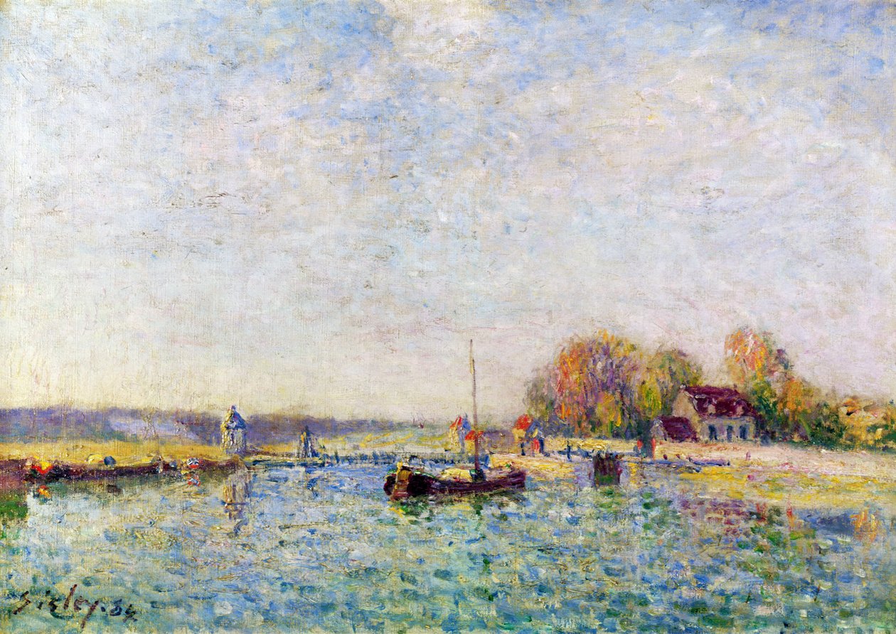 A csatorna, 1884 alkotó: Alfred Sisley