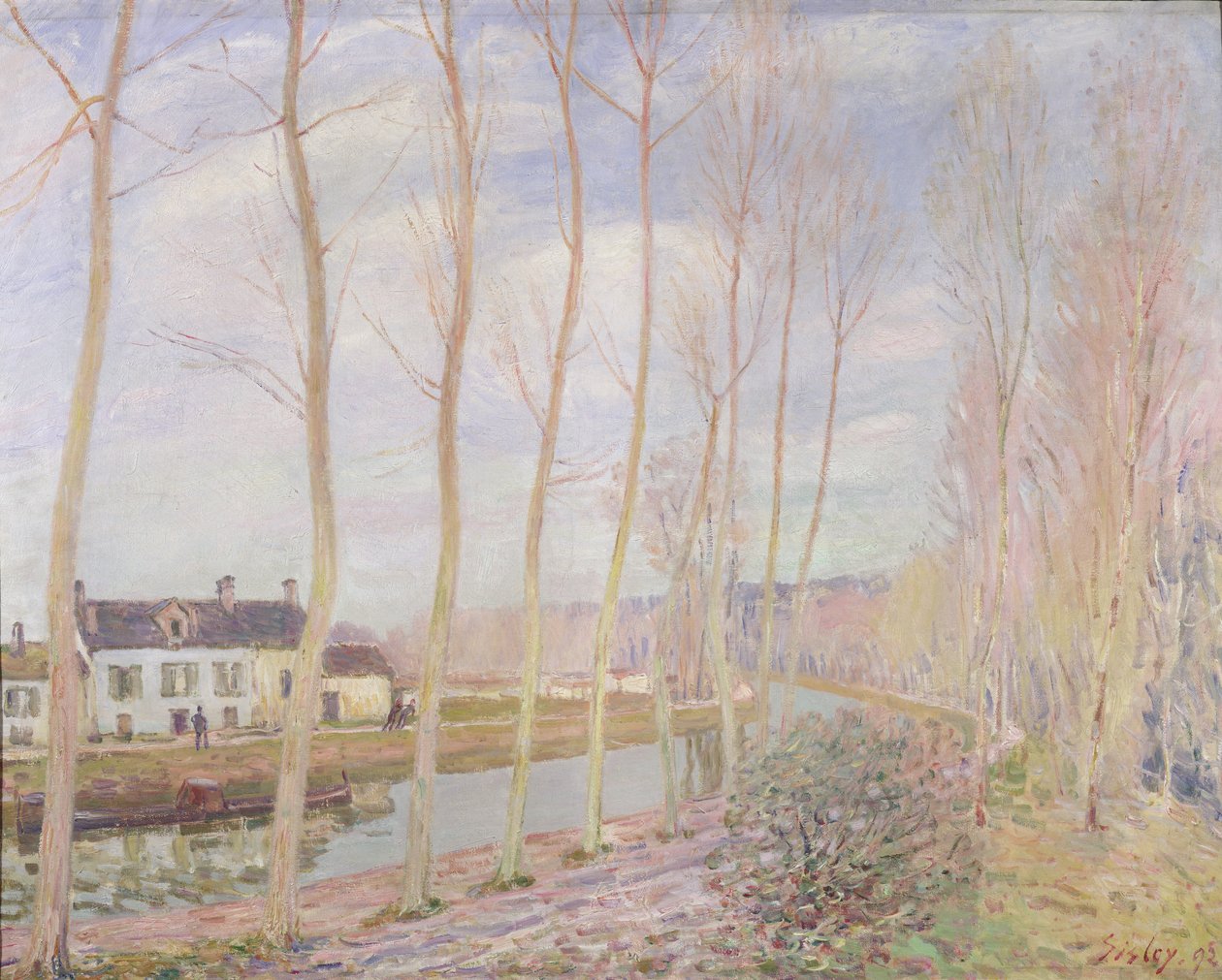 A Loing-csatorna, 1892 alkotó: Alfred Sisley